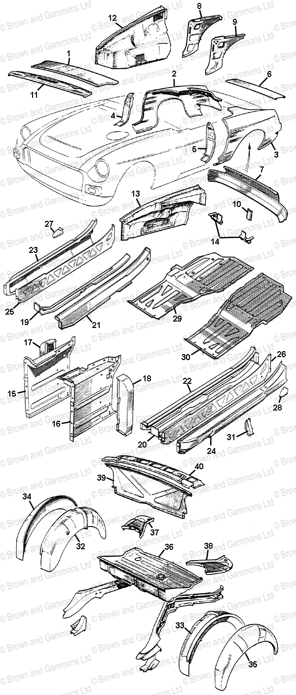Image for Body Panels - Roadster