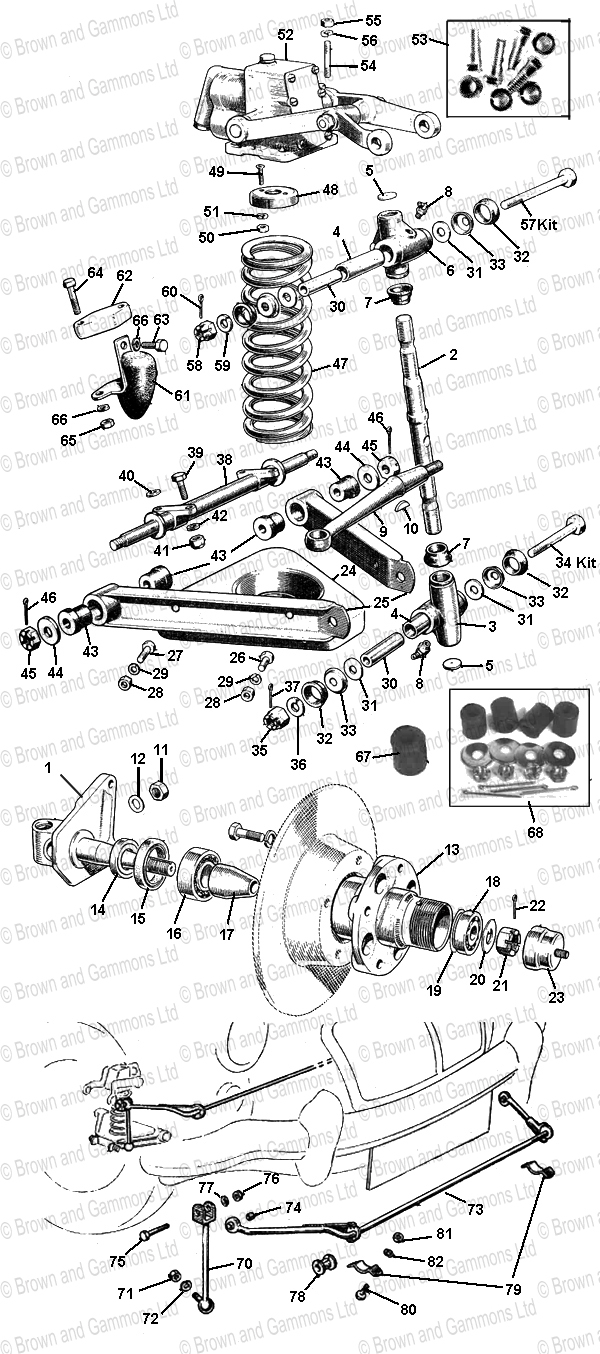 Image for Front Suspension. Shock Absorbers & Anti-roll Bar