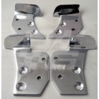 Image for MGB Roadster door capping chrome end set