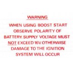 Image for BOOST START LABEL