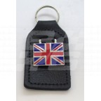 Image for BLACK KEY FOB WITH UNION JACK