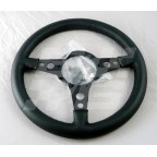 Image for STEERING WHEEL 14 INCH FLAT BLACK LEATHER