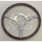 Image for 15 inch Dark Wood Steering wheel