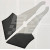 Image for C Post trim panel Grey-black (pair)