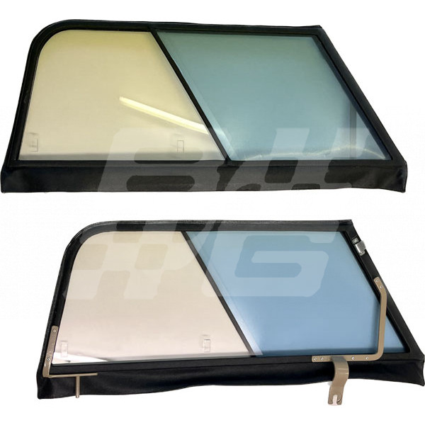 Image for MGA 1600-1622 Side screen Black Vinyl (Pair)