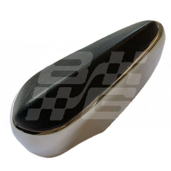 Image for MGB Rear RH chrome/rubber faced overrider