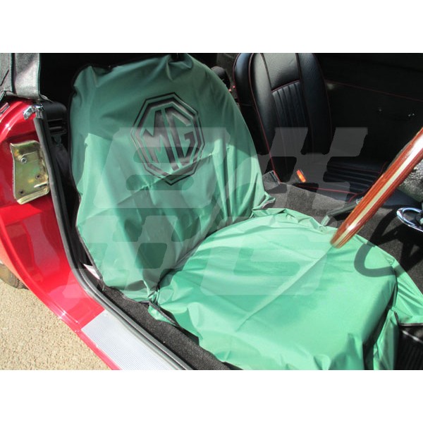 MG Logo Seat Cover - Brown and Gammons